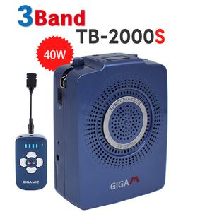 2채널 휴대용 무선마이크 NEW 기가엠TB2000S 기가폰 수업용 헤드셋마이크 회의 관광안내 가이드 소형 무선스피커 미니 확성기  메가폰 요가 댄스 강사 교사 강의용앰프스피커