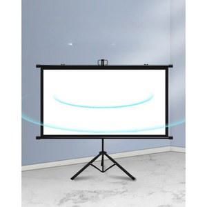 빔스크린거치대 TV 롤스크린 거치대 이동식 회의실 90cm 16대9 스크린 화이트 전용
