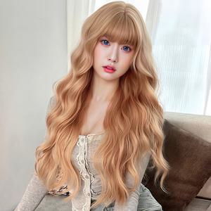 키라비 가발 여성 통가발 긴머리 웨이브 71cm KPE0410