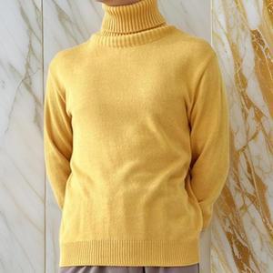 남성 민무늬 터틀넥 데일리 긴팔티셔츠