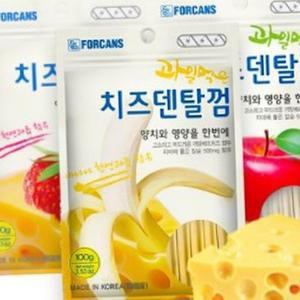 B19 과일먹은 치즈덴탈껌100g 9개세트 강아지껌 개껌