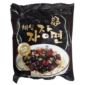 새롬식품 새롬 우리쌀로 만든 채식 자장면 108g 4개 국산 해물 감자 짬뽕 쌀라면 현미 채식 김치 짜장면 이
