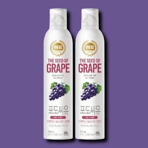 [기타] 해표 스프레이 포도씨유 식용유 튀김 부침 볶음 리놀레산 카데킨 250ml 2개
