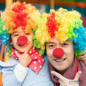 리빙믹스 삐에로 코 스펀지 루돌프코 사슴코 레드 크리스마스 파티 광대코 변장 마술용품 코믹소품