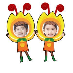 튤립 브롯지 미아방지 가방택 이름텍 네임 사진 단체활동 어린이집
