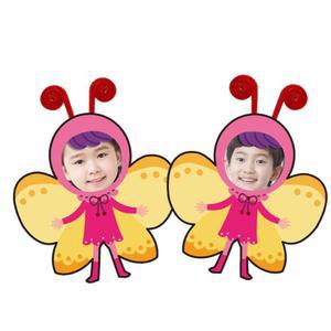 나비 사진 이름표 네임텍 야외활동 미아방지 뱃지 옷핀 저학년