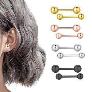 써지컬스틸 세련3mm 바벨 볼 피어싱 귀걸이 악세사리