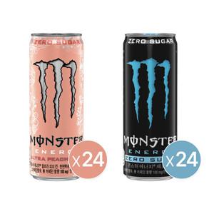 몬스터 에너지 피치킨 355ml 캔 24개+몬스터 에너지 제로슈거 355ml 캔 24개