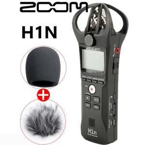디지털 카메라 오디오 레코더 스테레오 마이크 ZOOM H1N스테레오  핸드폰라인 출력 잭 포함 전용 볼륨 조절
