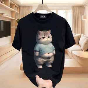 배불뚝이 고양이 티셔츠 반팔티 단체티 빅사이즈 반티