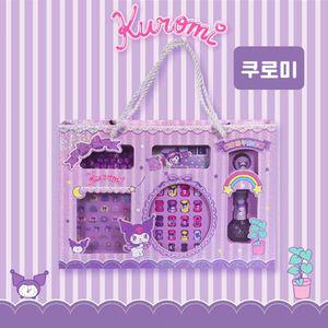 쿠로미 종합 네일 세트아트 꾸기 아플리케 매니큐어 반지 구슬 손톱줄 네일팁