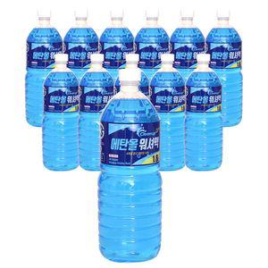 사계절 에탄올 워셔액 1.8L 12개입차량셔 자동차셔 세정 세정셔 유리 유리제 앞셔 크리너