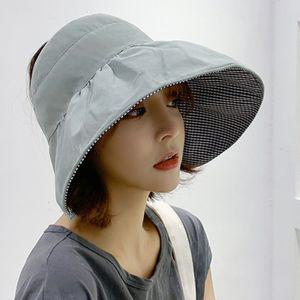 와이어 양면 벙거지 챙넓은 보넷 리본끈 버킷햇 썬햇