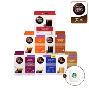 [5BOX+머그컵]네스카페 돌체구스토 정품 캡슐커피 모음전 12P~30P
