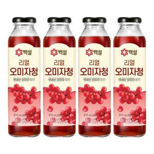 [CJ제일제당][CJ]백설 리얼오미자청 310ml x4개[35010673]