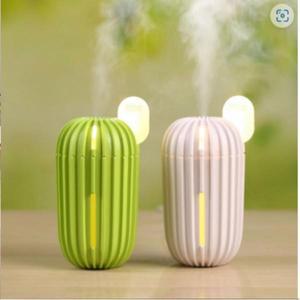 USB 저소음 미니가습기 선인장 탁상용 무드등 차량용 가습기 습도조절 차량