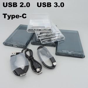 외장 HD 케이스 2.5 SATA to USB 3.0, 5Gbps 투명 휴대용 하드 드라이브 인클로저, PC 디스크 SSD 박스 q1