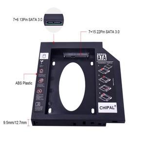 CHIPAL 노트북용 하드 디스크 드라이브 어댑터, ODD CD ROM, Optibay, 2.5 인치 SSD 케이스용, 번째 캐디,