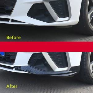 호환 립 스플리터, 세단 보호대 스포일러 자동차 2 범퍼 A4 TDI 카나드 2019- 페이스리프트 아반트 S4 , 사이드 프론트 B9 개
