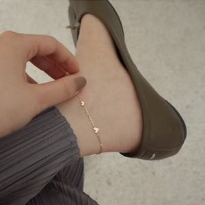 14k 실버 스위트 러브 체인 925 발찌