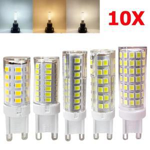 10/20 개 7W 9W 12W 15W 18W LED 전구 G9 220V 2835SMD 옥수수 3000K 4500K 홈 조명 흰색 램프