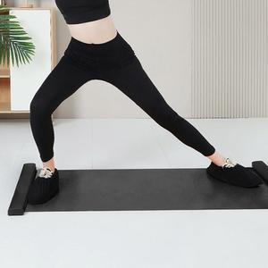 거실운동 다리찢기 슬라이드매트 블랙 140cm 기구