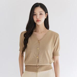 [시크라인] (~XXL까지) 컨테니 퍼프 슬리브 단추 가디건 니트 여름 하객룩 오피스룩 데이트 모임 미시 빅사이즈