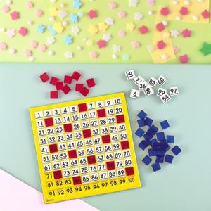 러닝리소스 수배열판 1-100 숫자보드 수세기 셈놀이 타일 끼우기 조각 맞추기 연산학습