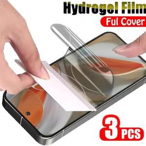 Umidigi 노트 90 100 5G 스크린 보호대 하이드로겔 필름 A15T G9A G9C G6 G1 C1 플러스 용 3 개