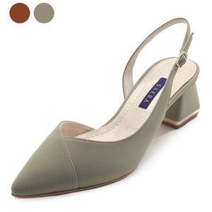 [갤러리아] 세라 여성 사틴 수제화 펌프스 슬링백 S22G002 민트 5CM