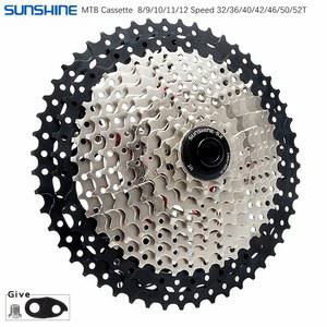 자전거 스프로킷 카세트 SUNSHINE MTB 산악 프리휠 시마노 SRAM 8 9 10 11/12 32 36 40 42 46 50 52T
