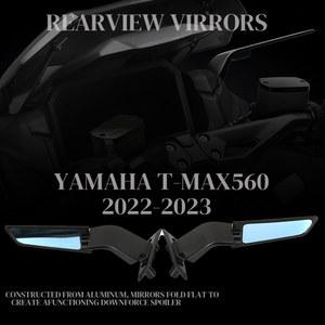 오토바이 바이크 보조 백미러 사이드 미러 야마하 T MAX560 MAX 560 TMAX 560TMAX56 용 액세서리 0 조절식 윙렛