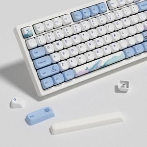 블루투스 키보드 휴대용 무소음 KBDIY 바다 고래 귀여운 PBT 키 캡 ISO MAC 7U KOA 기계식 게임용 AULA F75 F99 F108 135 세트 독거미 F87 PRO ACE60 ACE68 레이니75 AK74 GX87 CRUSH80 MAD 60HE RAVEN68 레이븐68