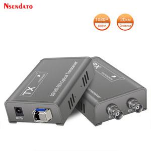 SDI 케이블 20KM 3G HD 광섬유 익스텐더 BNC 비디오 송신기 수신기 PS4 DVD 카메라 TV 모니터용 SC 케이블을 통한 루프
