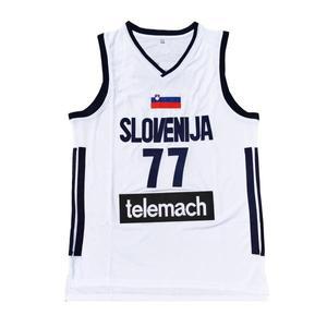 농구유니폼 농구복 져지 바지 나시 티셔츠 반티 2025 3D 농구 슬로베니아 77 Doncic 유니폼 스포츠 저지 새