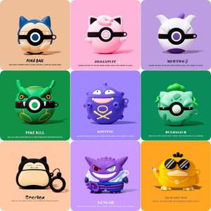 Airpods Pro 2 케이스의 경우, 포켓몬 볼 충격 방지 보호 이어폰 실리콘 커버 for iphone 4 케이스 For Kids Boys Girls Funda