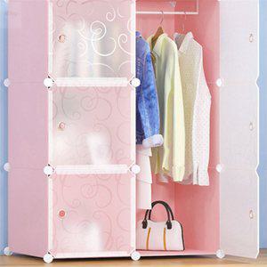 아이템핫딜 DIY 핑크선반 옷장2열4칸