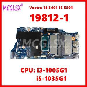 DELL Vostro 14 5401 15 노트북 마더보드, i3-1005G1 CPU 포함, 19812-1 메인보드