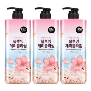 온더바디 플라워 바디워시 체리블라썸 900g, 3개