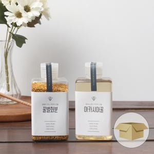 통통납작페트300 300ml 450g 1박스 200개 꿀병 꿀통 페트병
