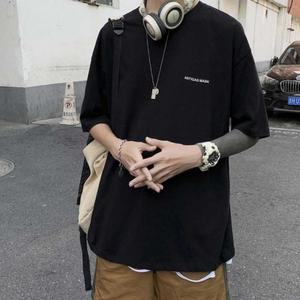 반팔 스트릿 라운드넥 레이어드 패션 티셔츠 봄 (3kgwS)