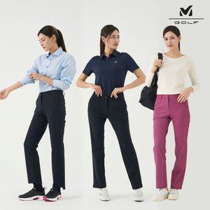 [프리미엄] 밀레골프 25SS 최신상! 기능성 에어쿨 핏 팬츠 3종, 여성