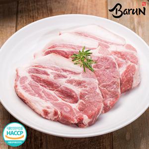 [씨유웰] 참바른한돈 프리미엄 국내산 냉장 목살 2kg(숯불용) / 바른재료 바른위생