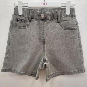 [소이] HC22 4부 그레이진 여아 여름용 그레이 4부 스판 청반바지 25M0265 (S32780098)