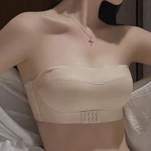 끈없는 노와이어  웨딩브라 오프숄더 튜브탑 여성 브라