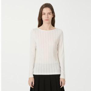 리스트 골지 보트넥 티셔츠 TSJTSP52020