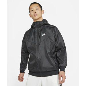 [매장정품] 나이키 NIKE 바람막이 윈드러너 후드 재킷 M - 블랙화이트 / DA0002-010