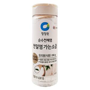 청정원 순수천혜염 천일염 가는소금(용기) 190g