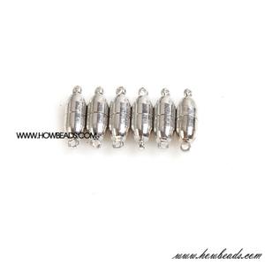 [악세사리부자재] [1404-7]클래습 소세지 자석 백금도금 19x6mm[1개]
