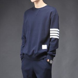 [후앙스][후앙스] 오버핏 사선테잎 포인트 맨투맨 티셔츠 MRRT3815